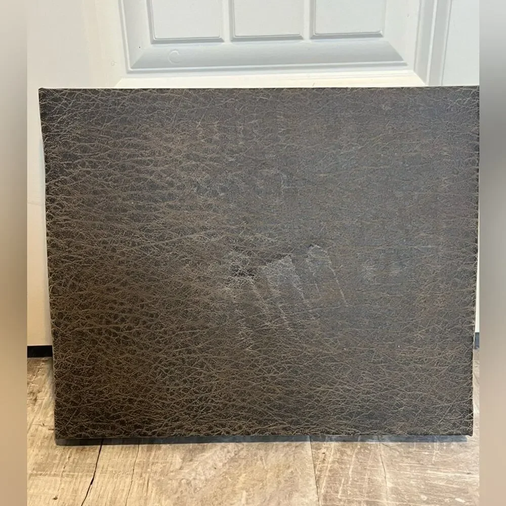 New brown faux leather scrapbook